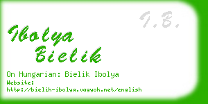 ibolya bielik business card